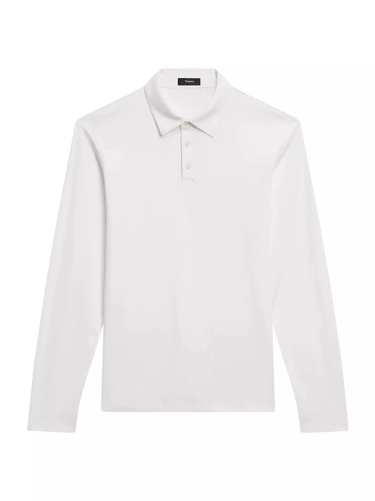 Theory Clinton Cotton Jersey Polo Shirt 1