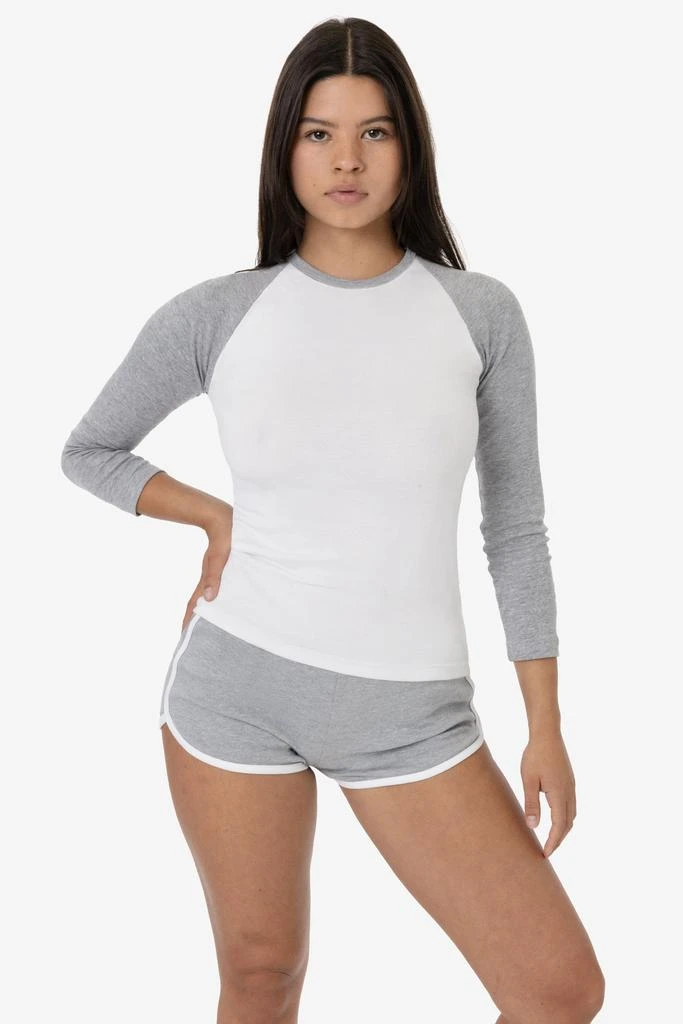 Los Angeles Apparel 43053 - Baby Rib Long Sleeve Raglan 5