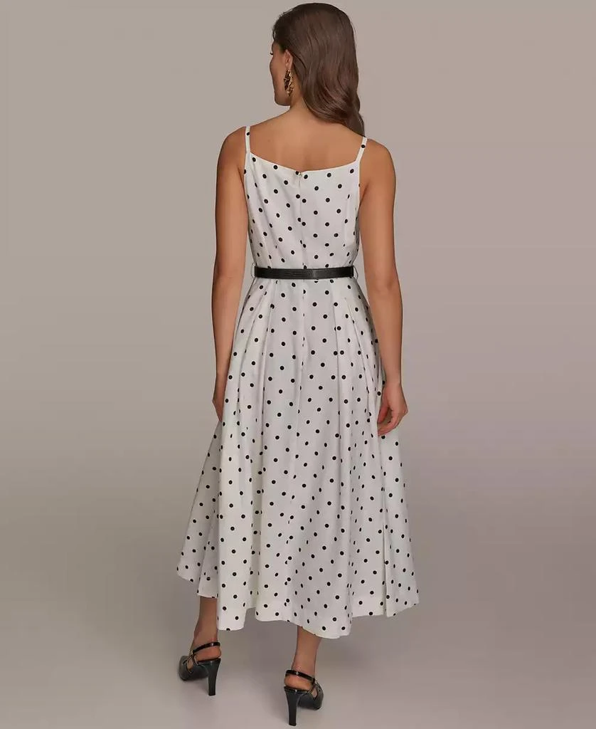 Donna Karan Women's Polka-Dot A-Line Dress 5