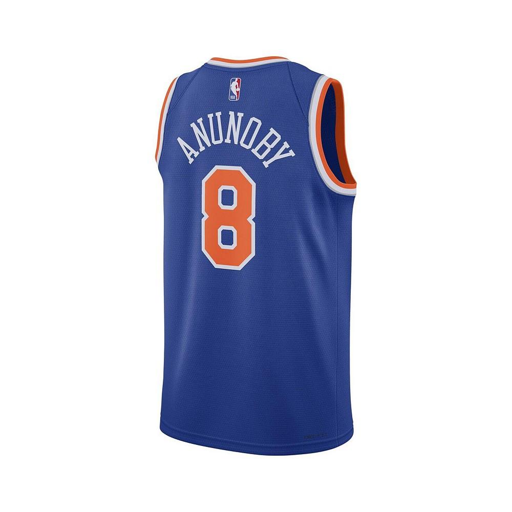Nike Men's and Women's OG Anunoby Blue New York Knicks Swingman Jersey - Icon Edition