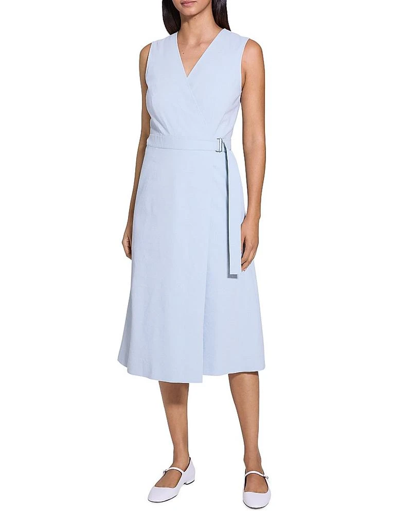 Theory Linen Sleeveless Fit & Flare Wrap Dress - Dresses & Skirts - Compare  Prices from 7+ Stores - BeyondStyle
