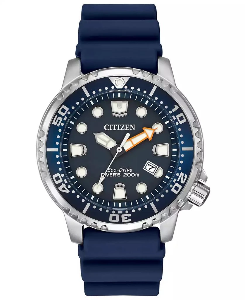 Citizen Men's Eco-Drive Promaster Diver Blue Strap Watch 42mm BN0151-09L 1