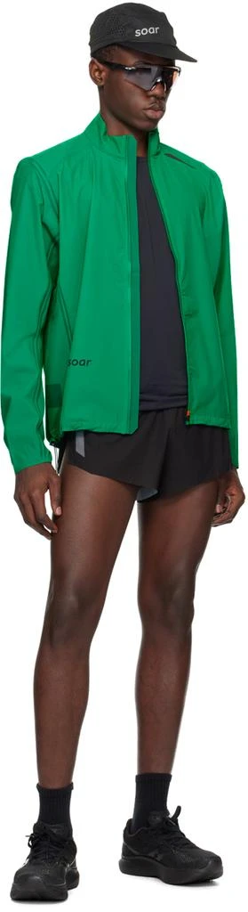 Soar Running Green Ultra Jacket 4