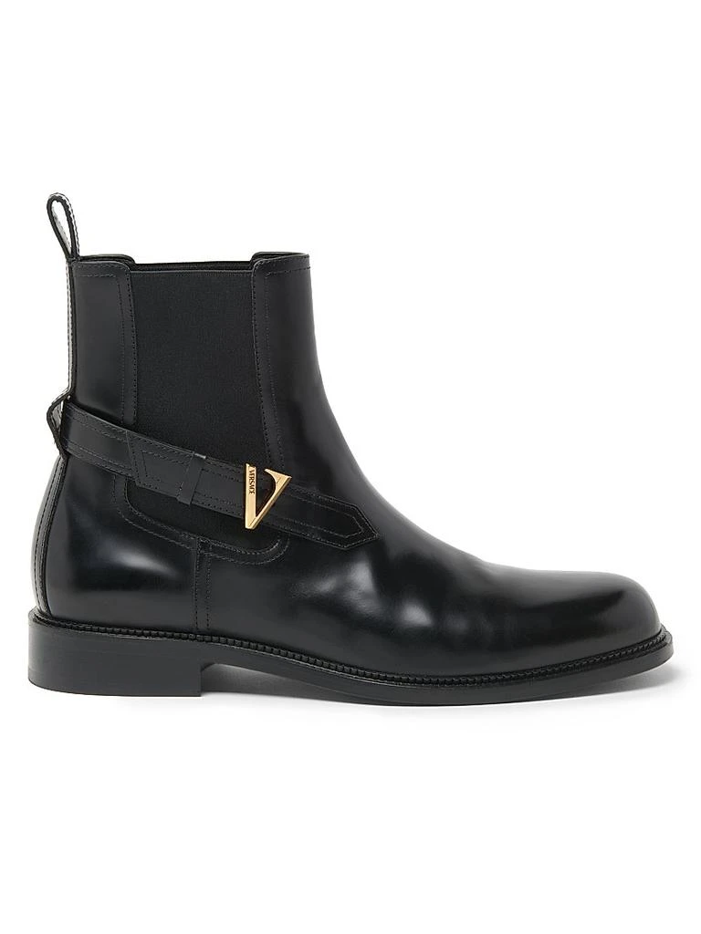Shop Versace Zip-Up Ankle Boots on Sale at BeyondStyle – Get  display picture 1