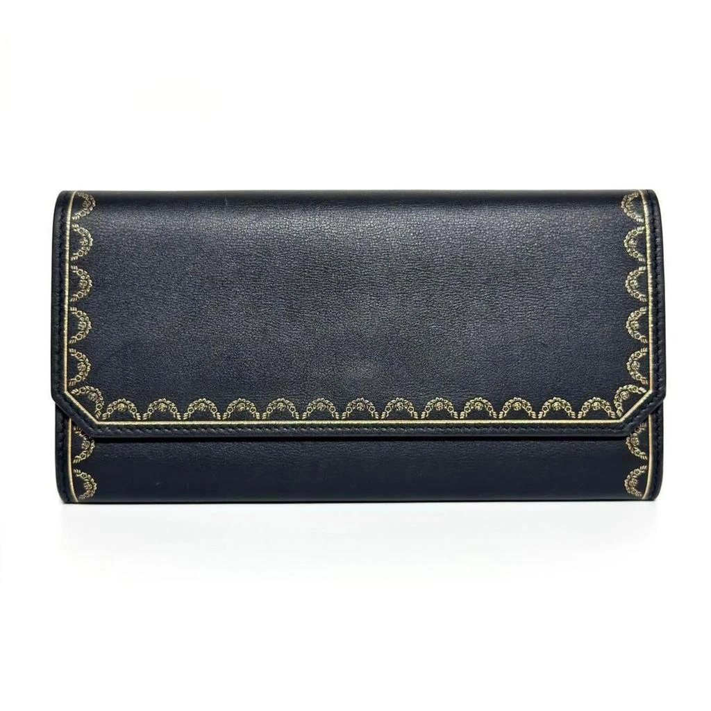 Cartier Cartier Leather Long Wallet (Bi-Fold) (Pre-Owned)