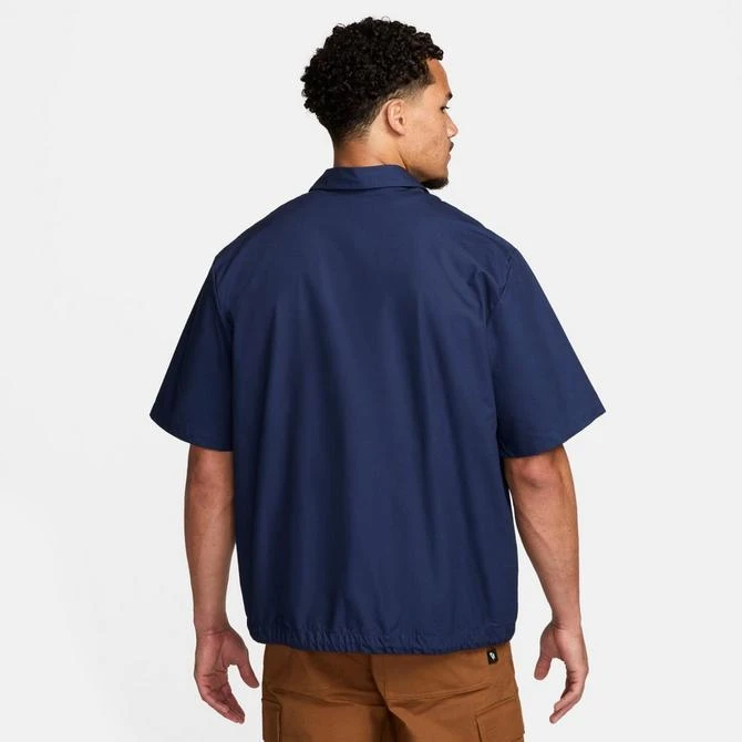 NIKE Men's Nike Club Oxford Button-Down Short-Sleeve Shirt 5