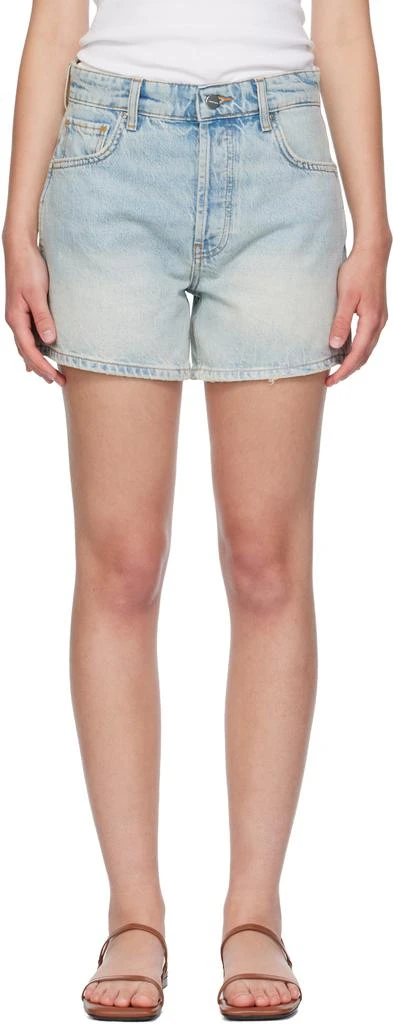 ANINE BING Blue Dalton Denim Shorts
