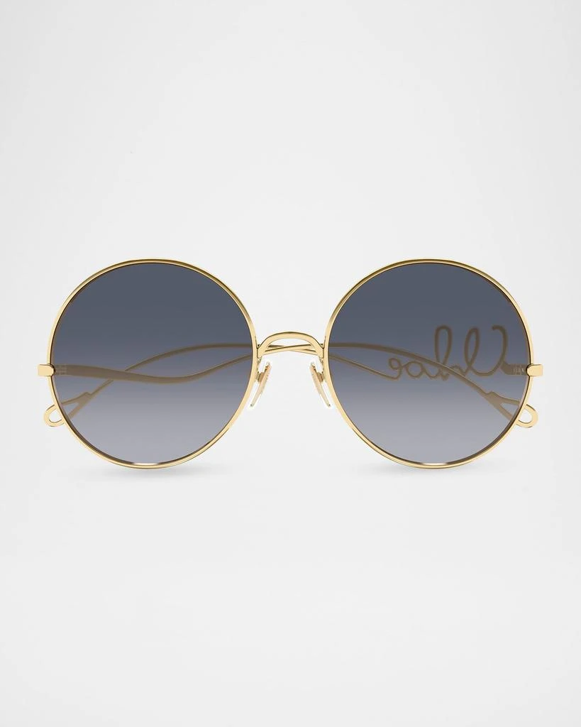 Chloé 56mm Round Sunglasses Chloé 56mm Gradient Round Sunglasses | Nordstrom main image 2