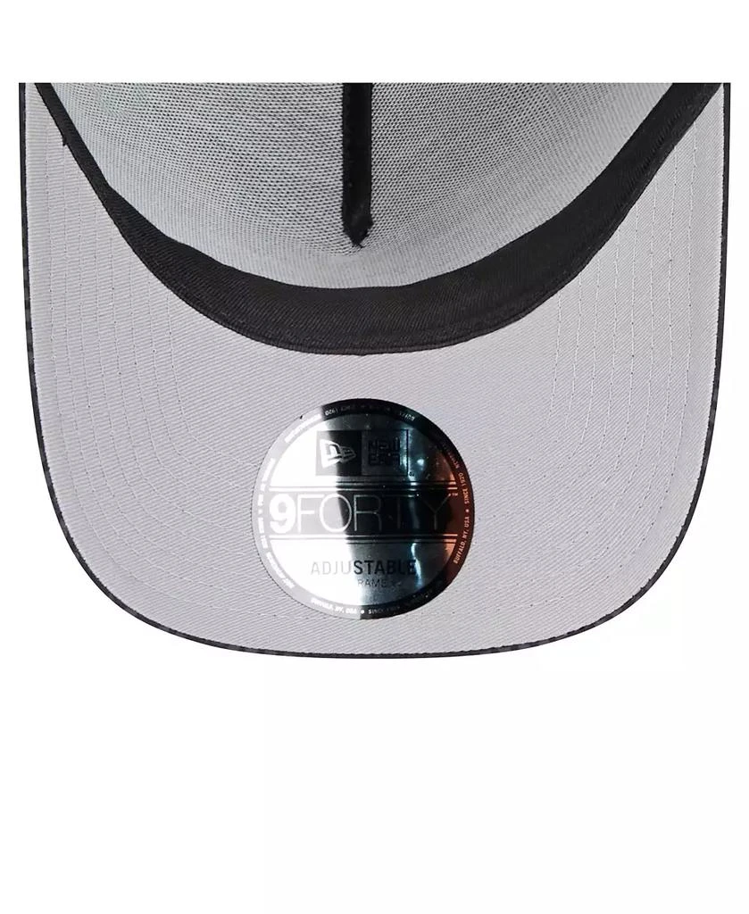 New Era Men's Black Cincinnati Bengals Midnight Ink Tonal Text A-Frame Trucker 9FORTY Adjustable Hat 4