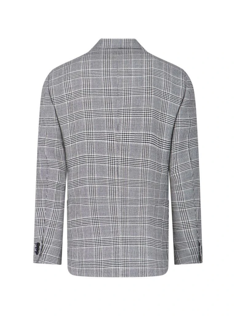 LARDINI Double-Breasted Blazer – Grey Check 2