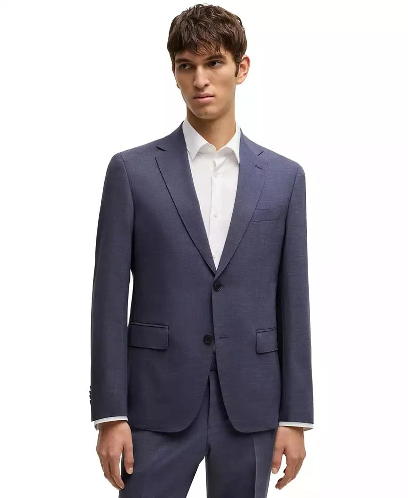 Hugo Boss Men's Micro-Patterned Performance-Stretch Slim-Fit Suit 3