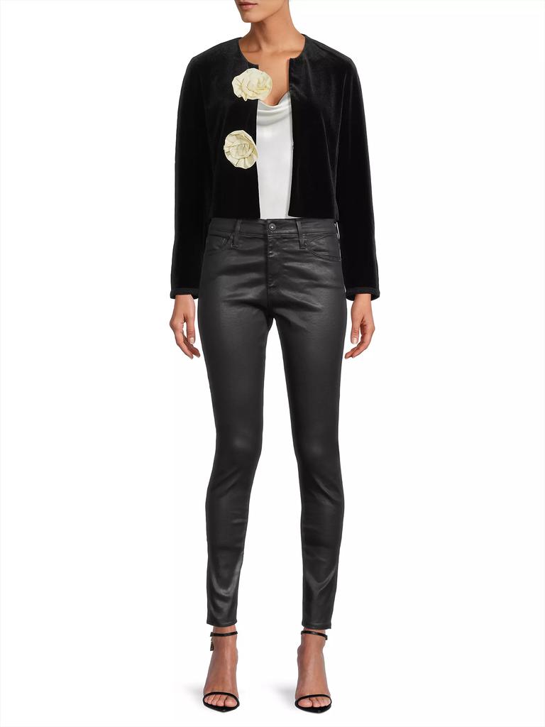 Ciao Lucia Javiera Rosette Velvet Jacket