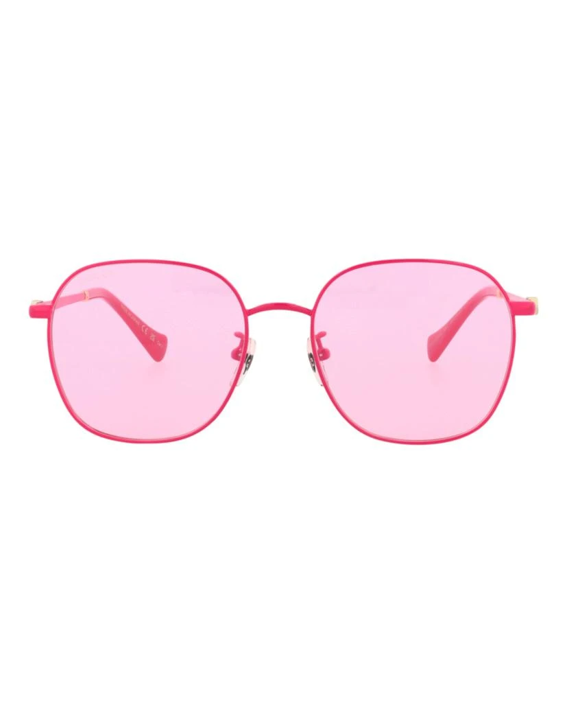 Gucci Round-Frame Metal Sunglasses 1