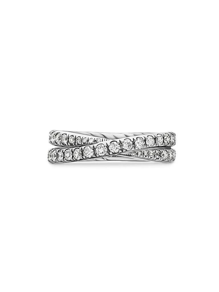 David Yurman DY Crossover Band Ring in Platinum 3