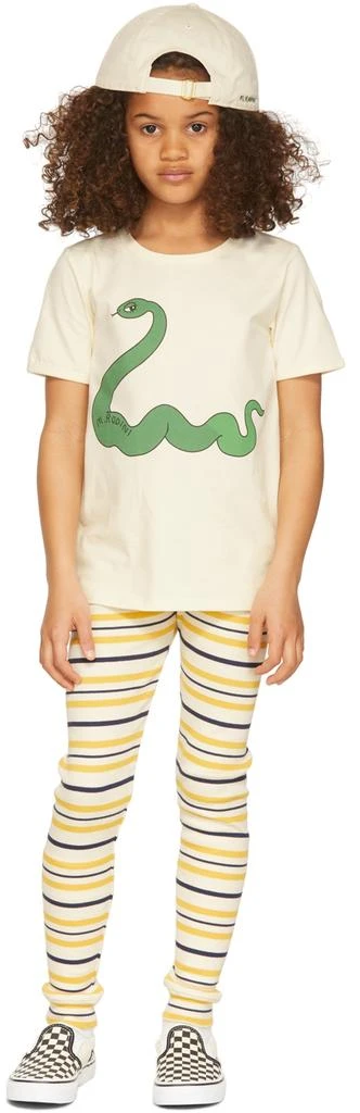 Mini Rodini Kids Off-White Snake T-Shirt 1