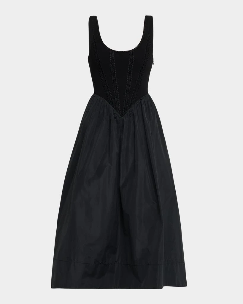 Cinq a Sept Martay Crochet Corset Midi Dress 1