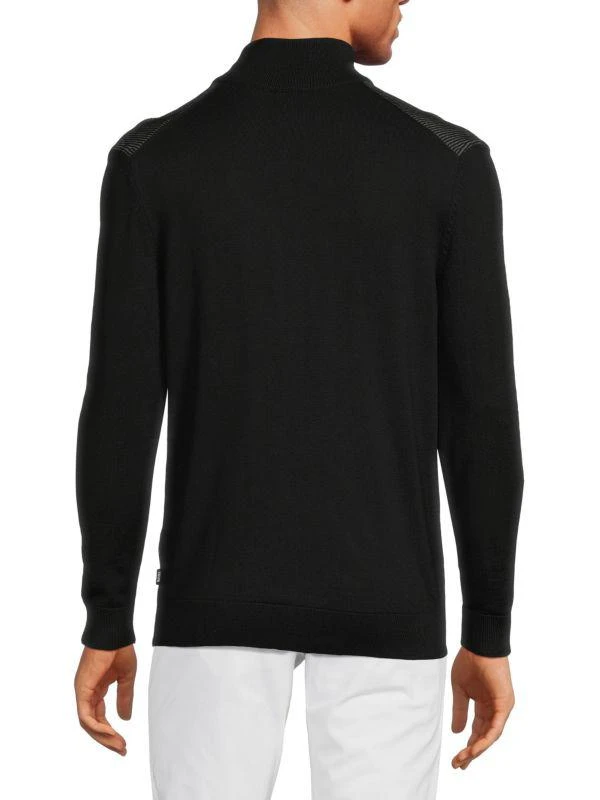Hugo Boss Ofilato Ombre Wool Blend Quarter-Zip Sweater 2