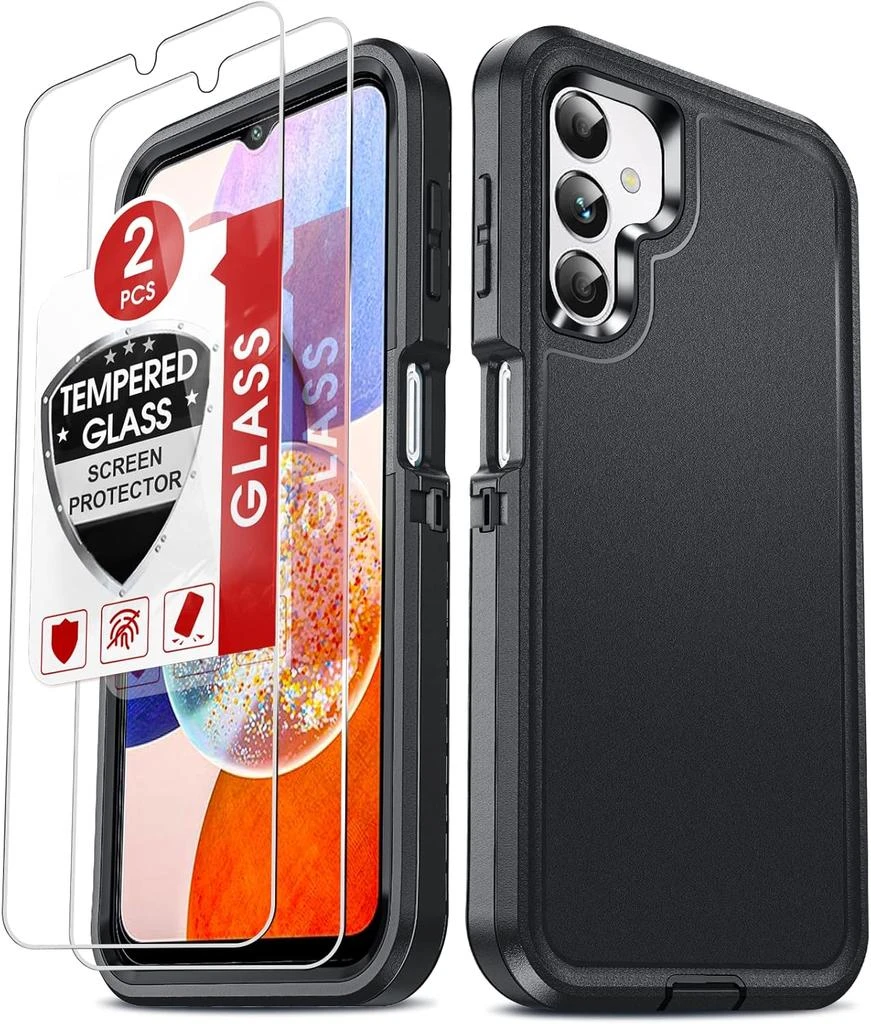 ENTRONIX Entronix Bundle Compatible with Galaxy S23 FE - Heavy Duty Case 
2 Clear Screen Protectors 6