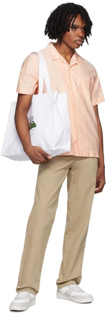 A.P.C. White JJJJound Edition 'Hôtel Souvenirs' Tote 4