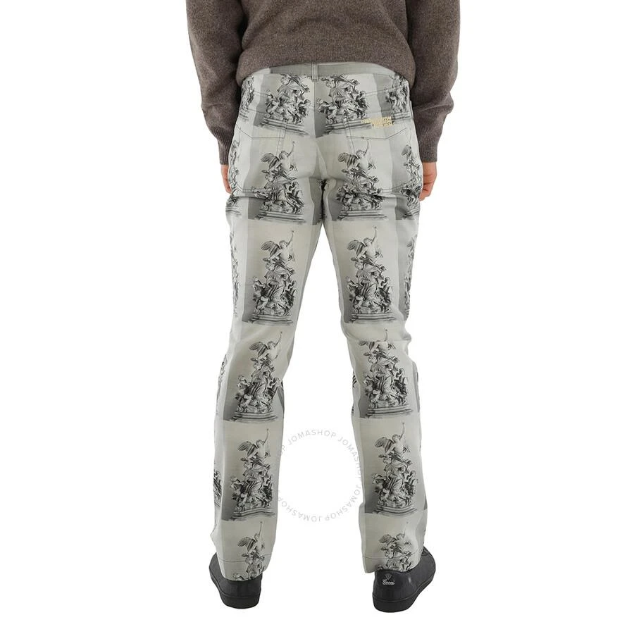 Acne Studios Men's Digital Statue Print Cotton Twill Slim-Fit Trousers 3
