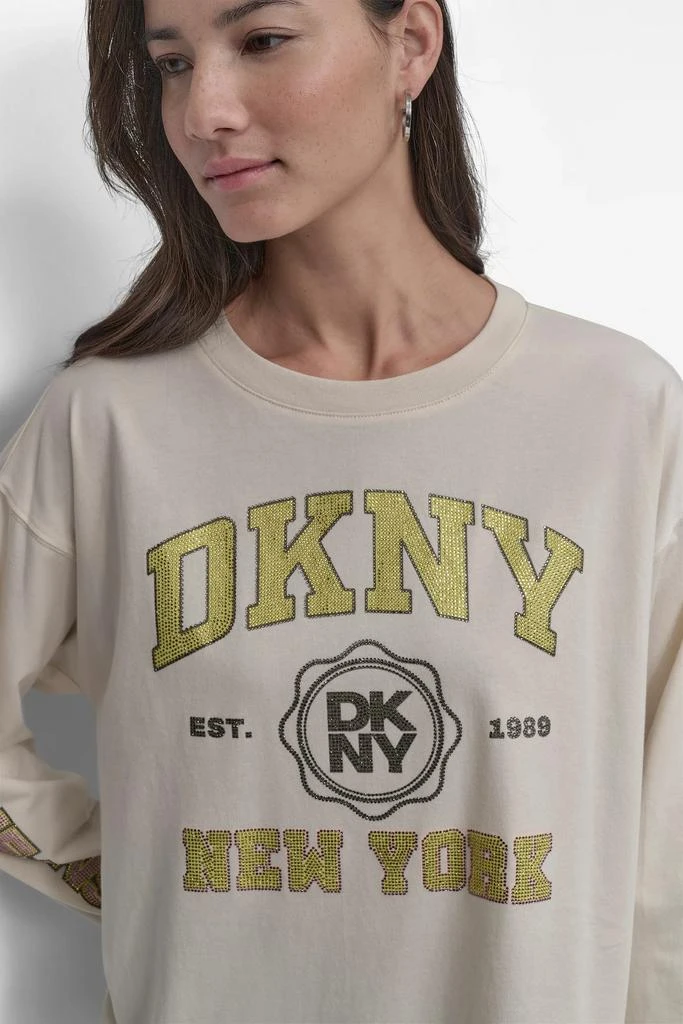 DKNY DKNY NEW YORK MULTI COLOR RHINESTONE LOGO 6