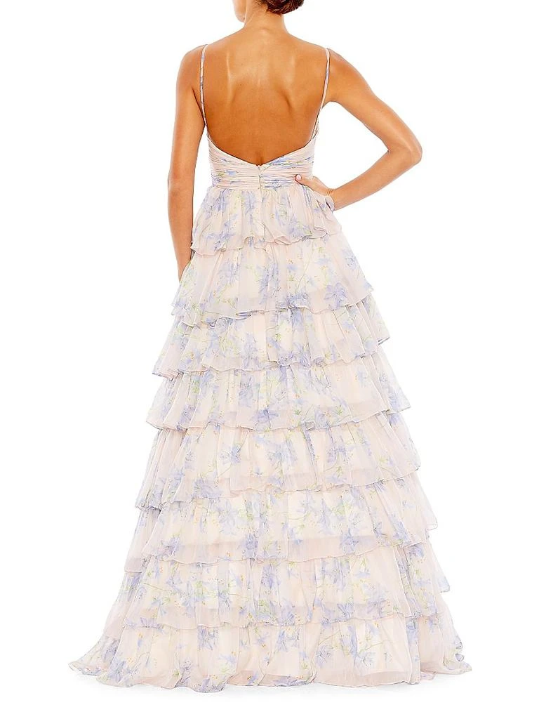 Mac Duggal Ieena Floral Chiffon Ballgown 3