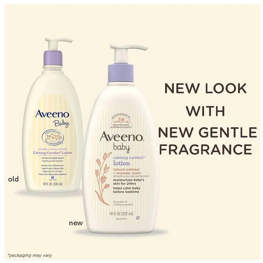 Aveeno Calming Comfort Moisturizing Bedtime Lotion Lavender Vanilla 6