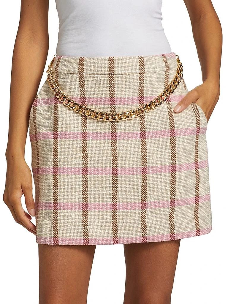 Toccin Lane Plaid A-Line Miniskirt 3