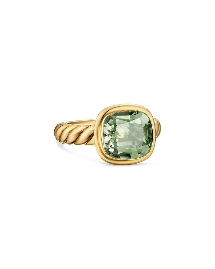 David Yurman DY Mercer Stone Ring in 18K Yellow Gold with Gemstone, 10mm 1