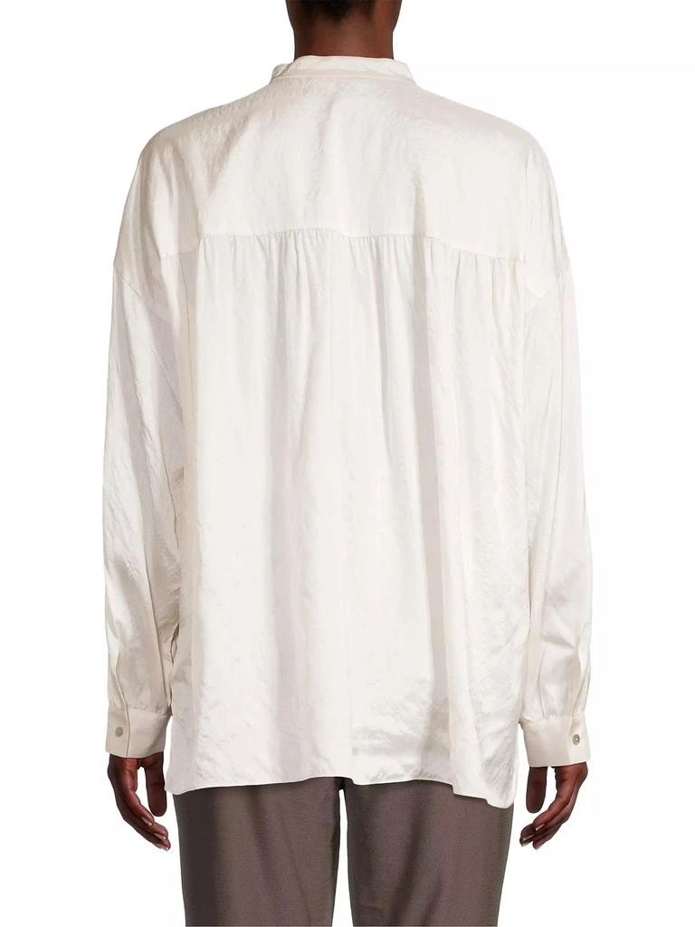 Eileen Fisher Boxy Silk Shirt 5