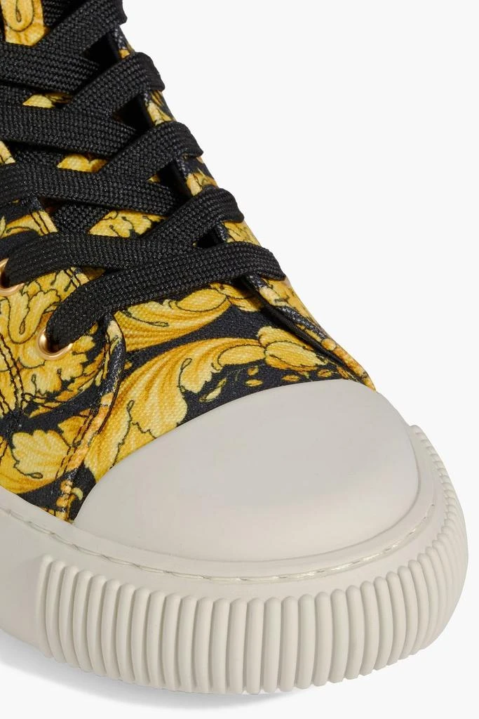 Versace Barocco printed canvas high-top sneakers 4