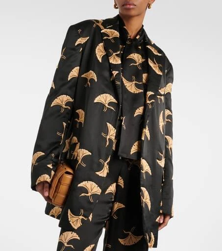 Dries Van Noten Printed satin blazer 4