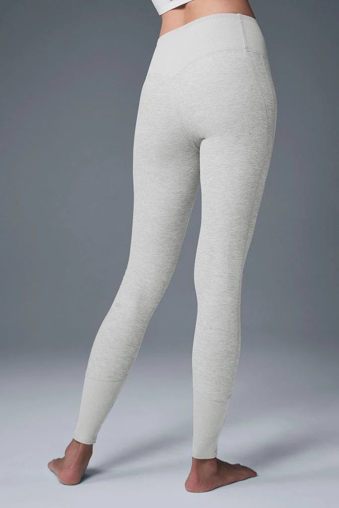 Alo High-Waist Alosoft Lounge Legging - Athletic Heather Grey 2