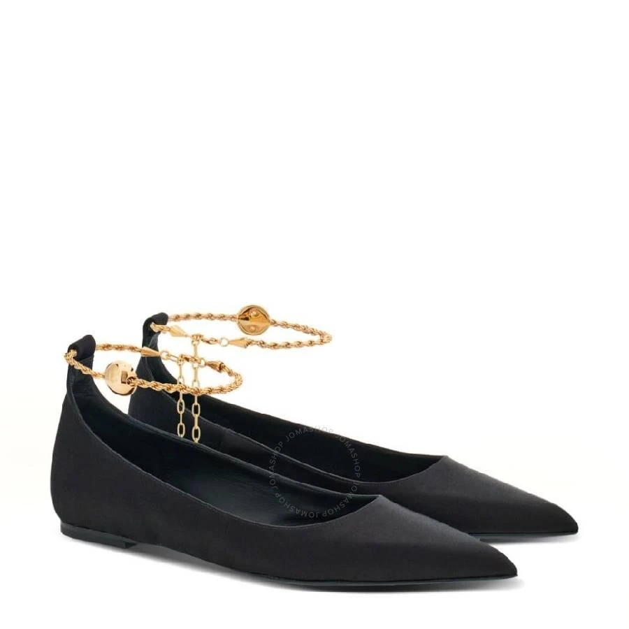 Salvatore Ferragamo Ankle Chain Link Ballet Flats 2