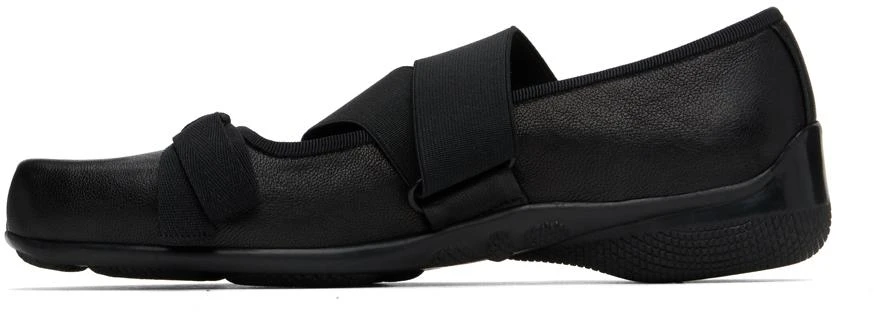 OPEN YY Black Cross Band Ballerina Flats 3