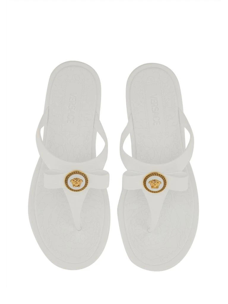 Versace SLIDE SANDAL WITH GIANNI RIBBON 3