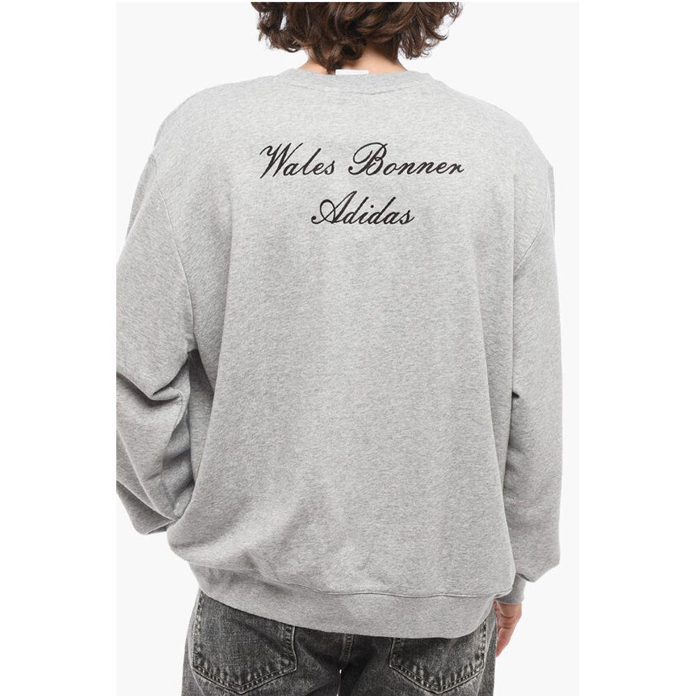 Adidas Adidas WALES BONNER Cotton Crew-neck Sweatshirt with Velvet Logo
