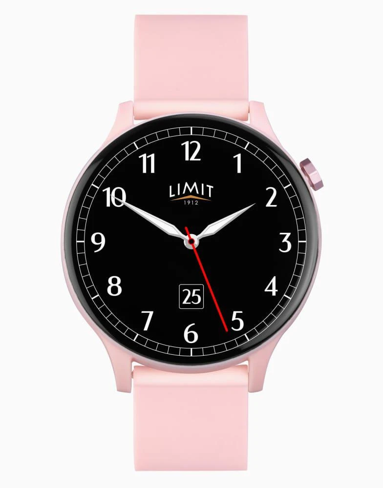 Limit Limit 45mm round pink smartwatch in pink