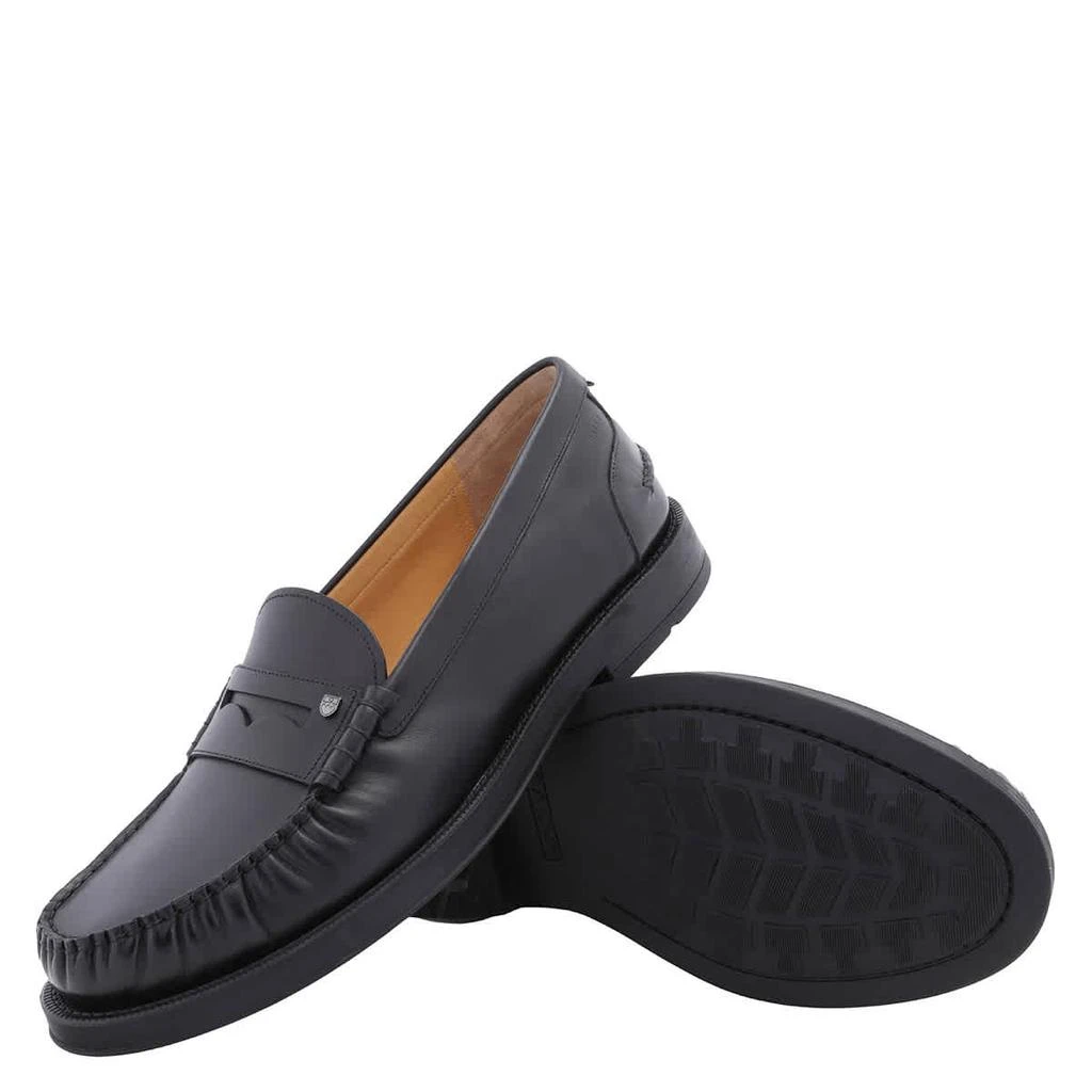 Bally Men's Roody Black Calf Leather Moccasins 1