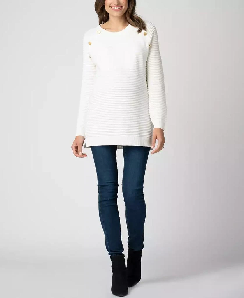 Seraphine Women's Cotton Maternity to Nursing Sweater 3