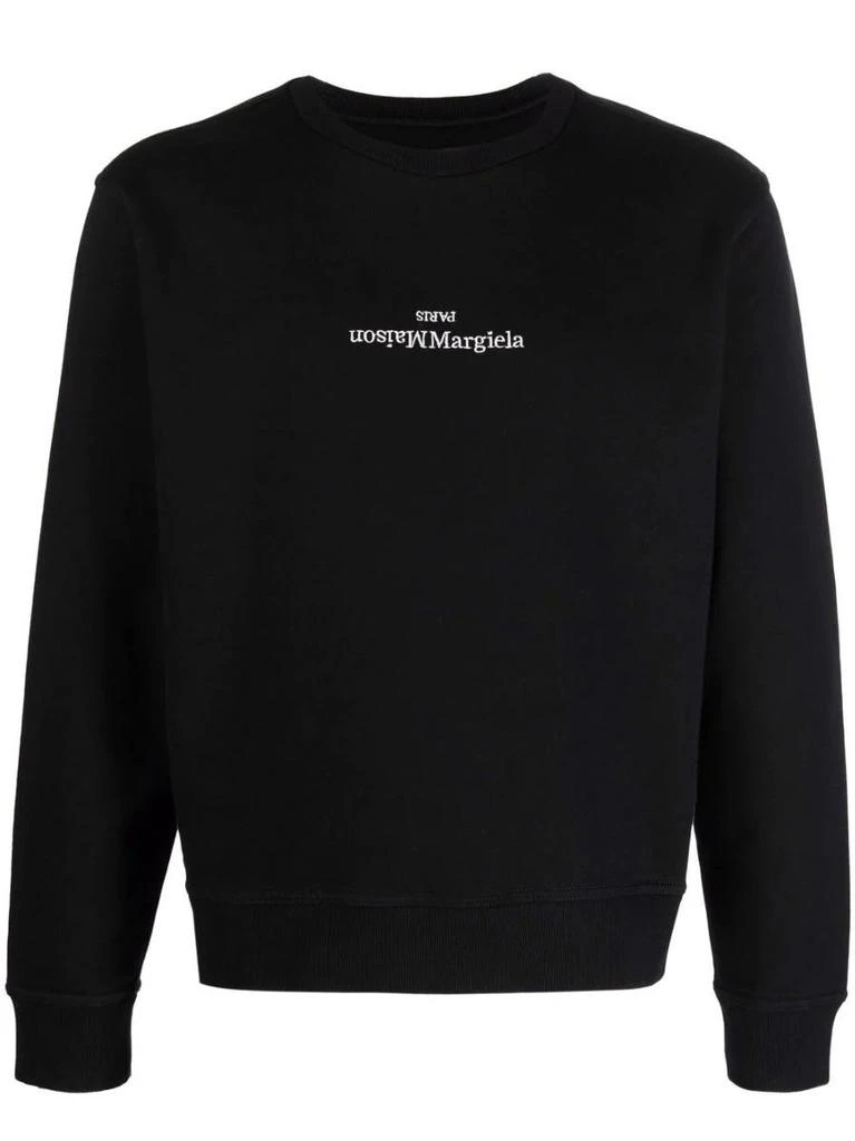 NA Embroidered logo black Sweatshirt 1