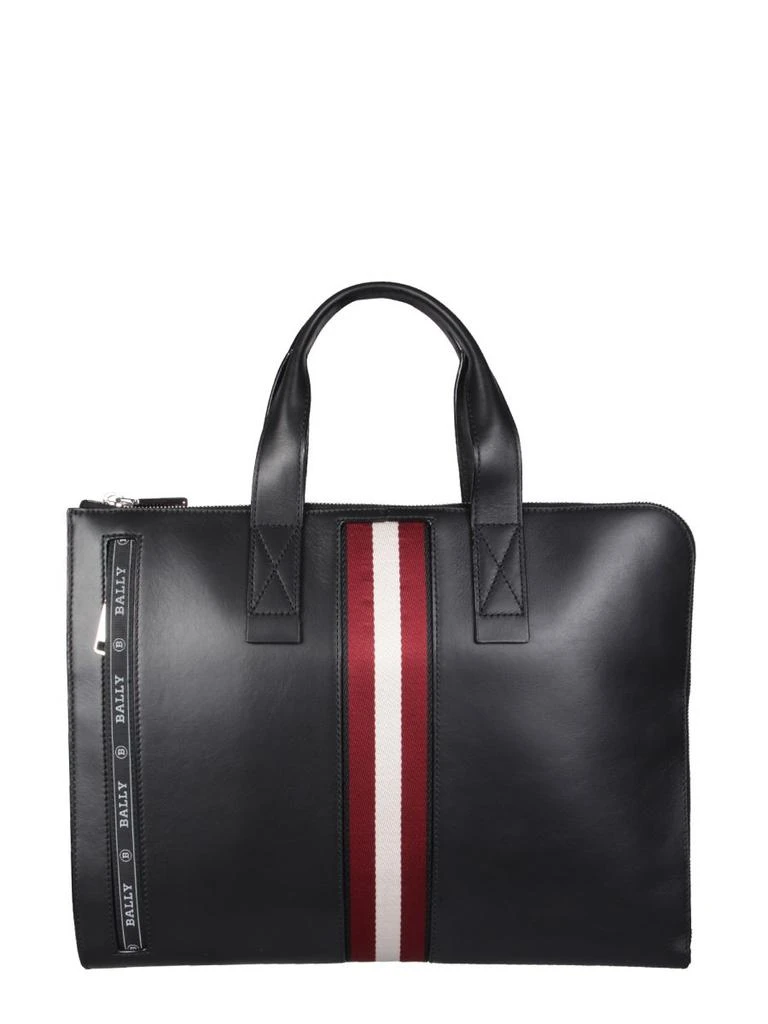 Bally Bally Logo Stripe Detailed Business Bag 1