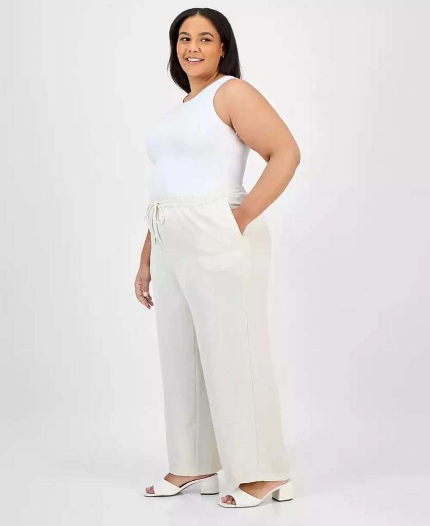 JONES NEW YORK Plus Size Drawstring Wide-Leg Pants 2