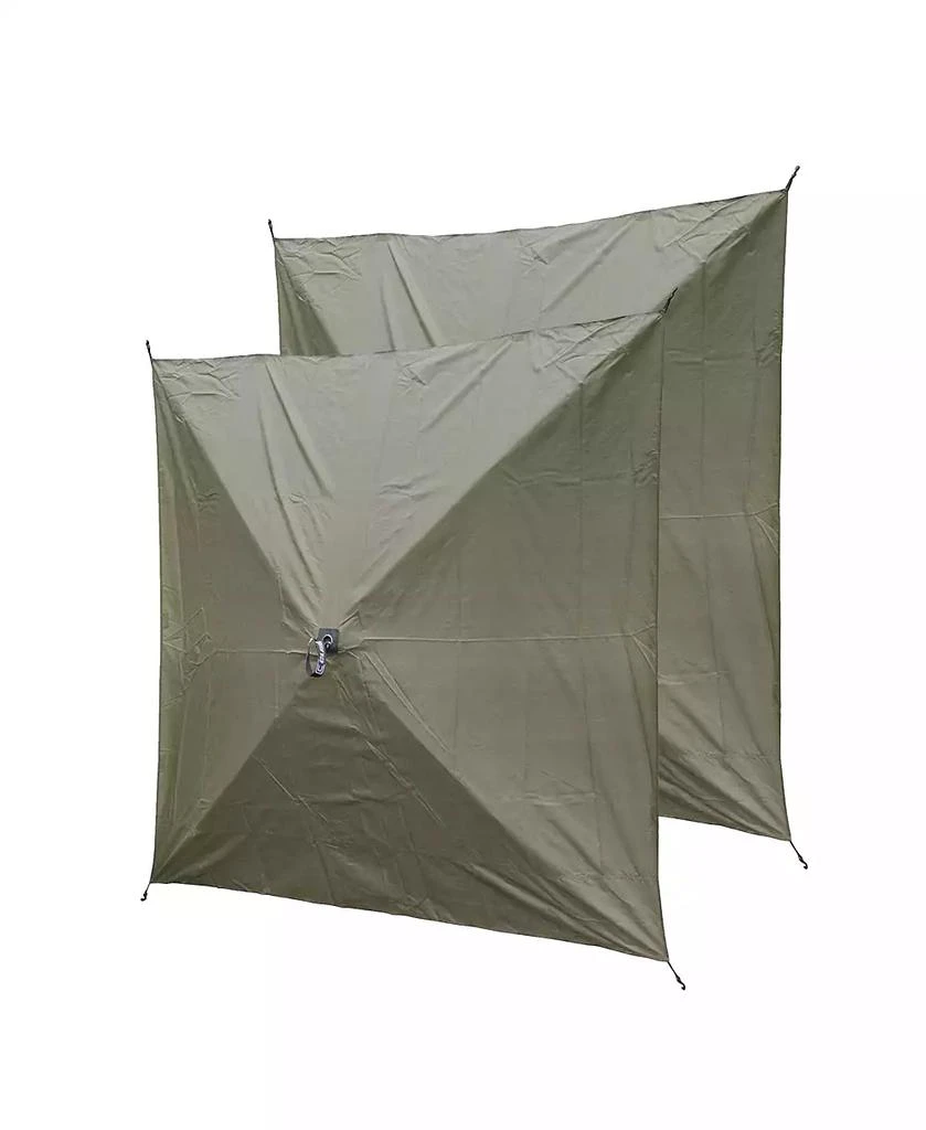 Clam Quick-Set Screen Hub Tent Wind & Sun Panels, Accessory Only, Green (2 Pack) 1