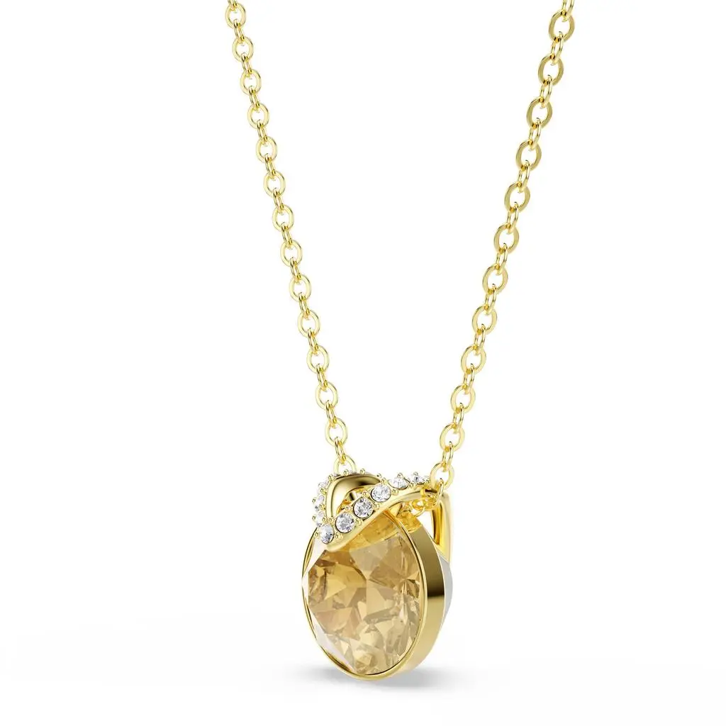 Swarovski Bella v pendant round cut gold tone gold-tone plated 10