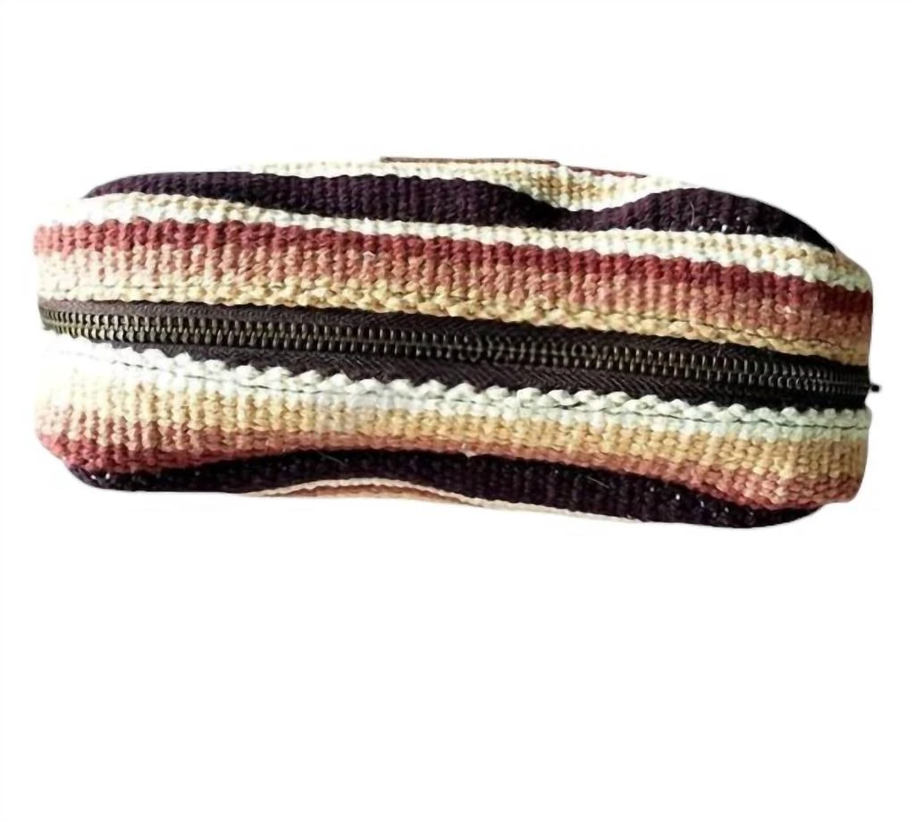 STS Ranchwear Women's Sioux Falls Cosmetic Bag In Brown/natural 3