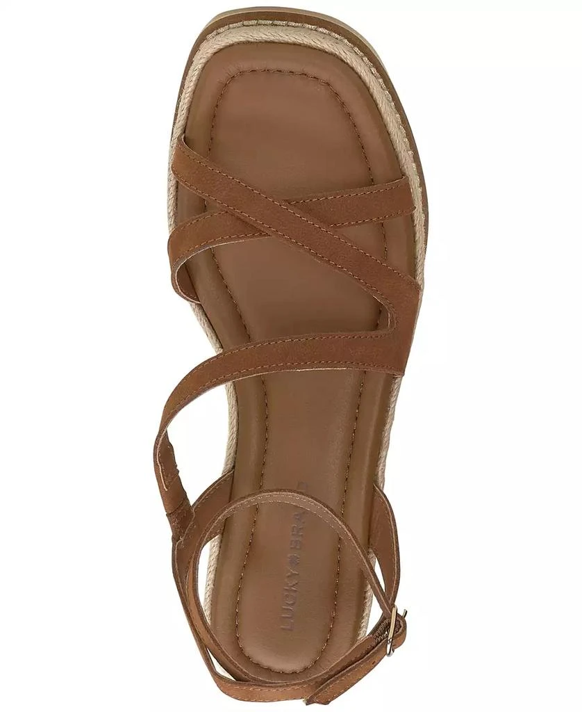 Lucky Brand Women's Carolie Strappy Espadrille Wedge Sandals 4