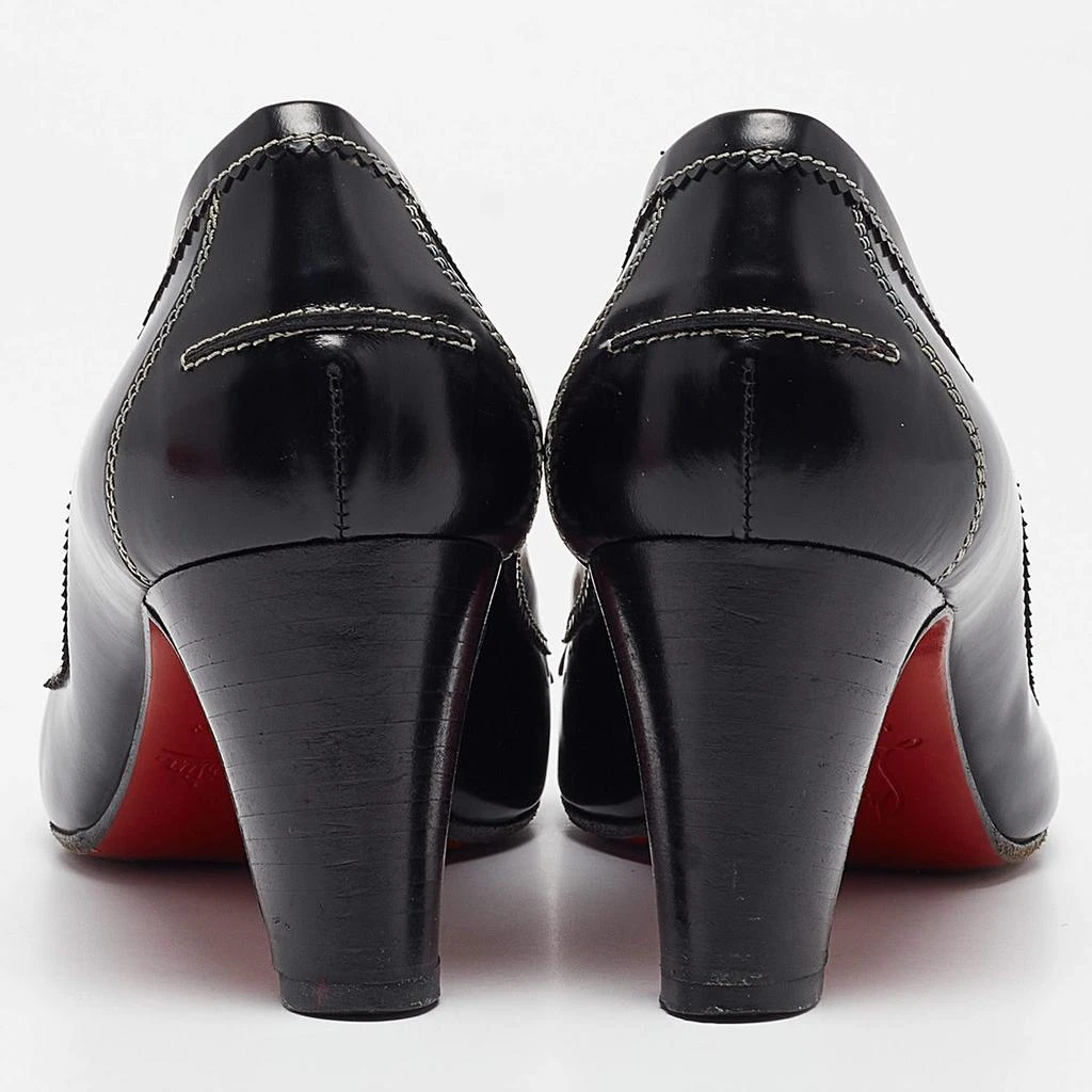 Christian Louboutin Christian Louboutin Black Leather Peep Toe Pumps Size 38.5 5