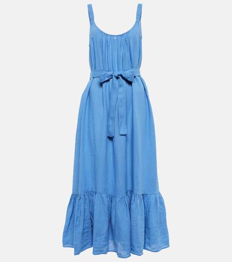 Velvet Linen maxi dress