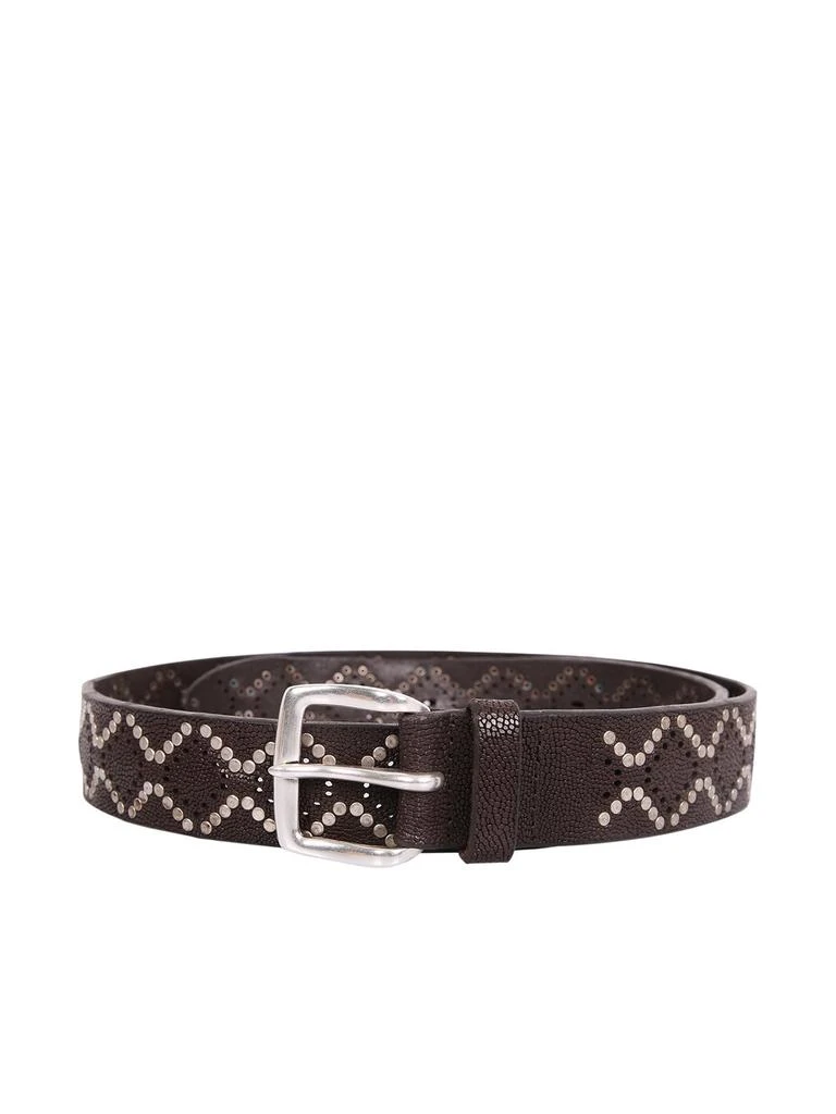 Orciani Orciani Frog Micro-Studs Belt 1